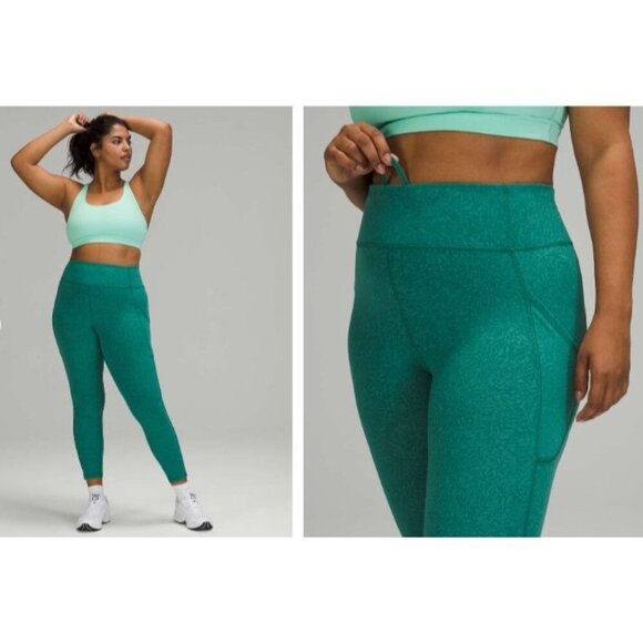 Lululemon Women's Invigorate High-Rise Tight Crunch Teal Lagoon Sz 2 - Picture 10 of 12